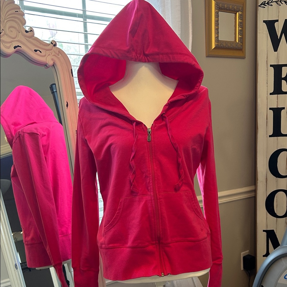 Athletic Works Women's Bright Pink Zip-Up Hoodie